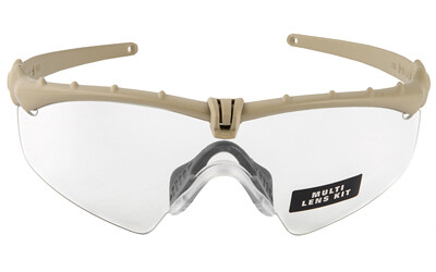 Oakley Standard Issue, Ballistic M-Frame 3.0, Glasses, Dark Bone Frame with  Grey/Clear Lenses