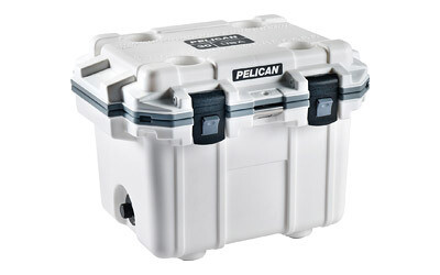 Pelican, Elite Cooler, White/Gray, 25.30" x 19.00" x 18.50"