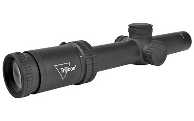 Trijicon, Credo 1-6x24mm Second Focal Plane Riflescope with Red BDC Segmented Circle .223 / 55gr, 30mm Tube, Matte Black, Low Capped Adjusters