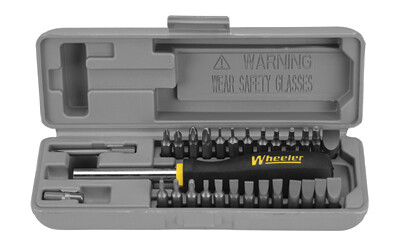 Wheeler, Space Saver Gunsmith Screwdriver Set, Tool, With 26 Bits