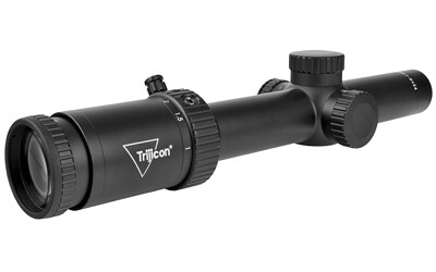 Trijicon, Credo HX 1-6x24mm First Focal Plane Riflescope with Red MOA Segmented Circle, 30mm Tube, Satin Black, Low Capped Adjusters