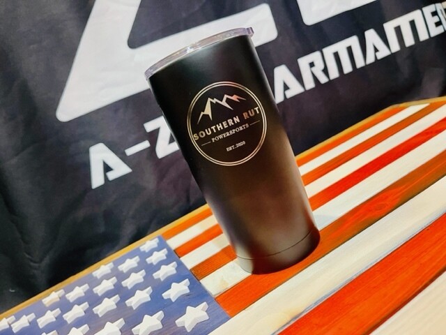 Custom Laser Engraved Drinkware, Drinkware: 20oz Tumbler, Colors: Black