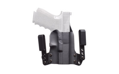 BlackPoint Tactical, Mini Wing IWB Holster, Fits Glock 19/23/32, Right Hand, Black Kydex, 15 Degree Cant