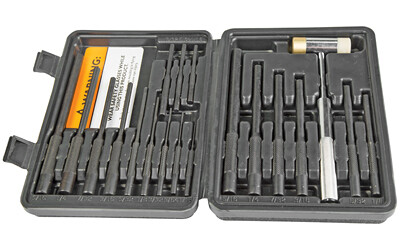 Wheeler, Master Roll Pin Punch Set, Black