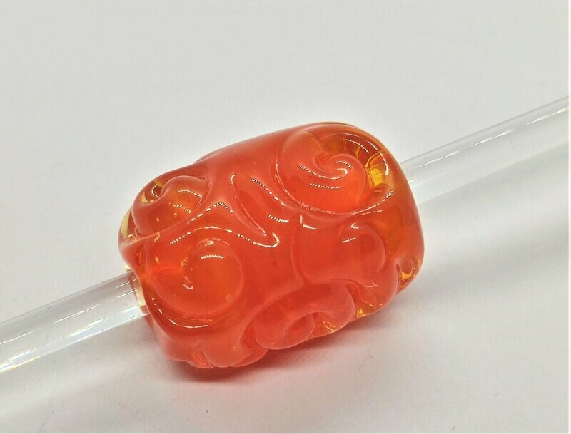 PERLE "Spirale" orange-transp.