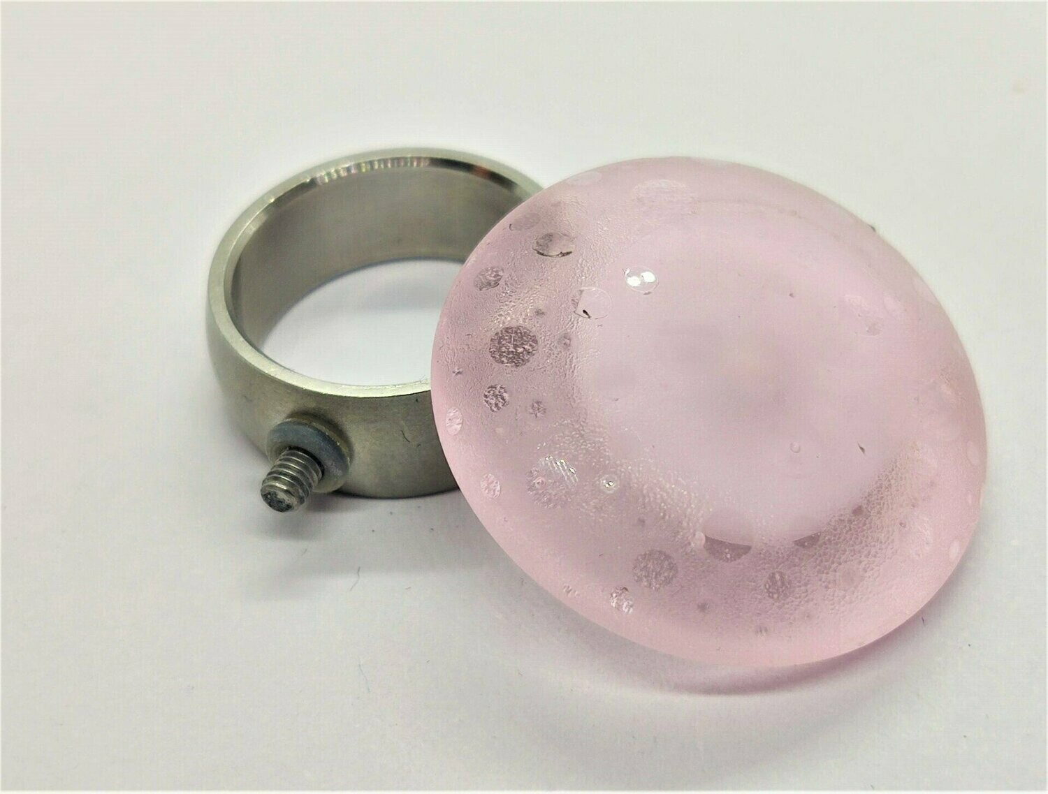 RINGTOP in rosa - teilsatiniert