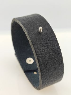 LEDER-ARMBAND für Wechsel-Tops, schwarz