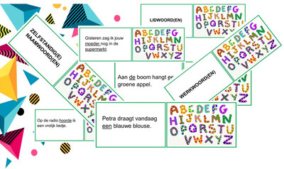 Memory woordsoorten - 30 kaartjes om het werkwoord, lidwoord en zelfstandig naamwoord te oefenen☺️