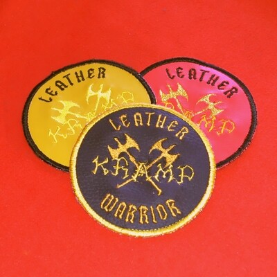 Leather Warrior patch - PU LEATHER IN 3 COLORS