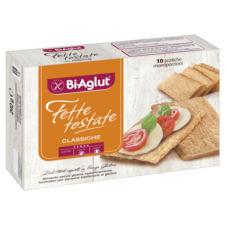 Biaglut Fette tostate classiche 10 monoporzioni