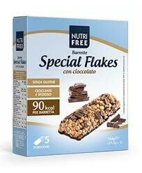 Nutrifree Barrette Special Flakes al cioccolato