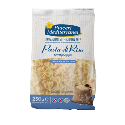 Piaceri Mediterranei Pasta di riso semigreggio - Farfalle