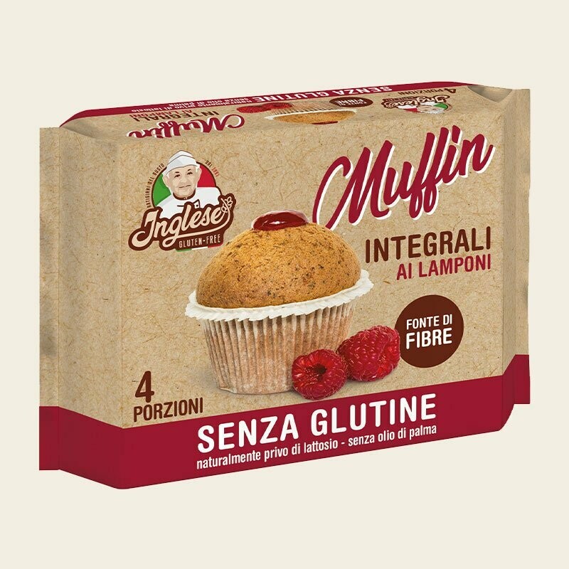 Inglese Muffin Integrali ai Lamponi
