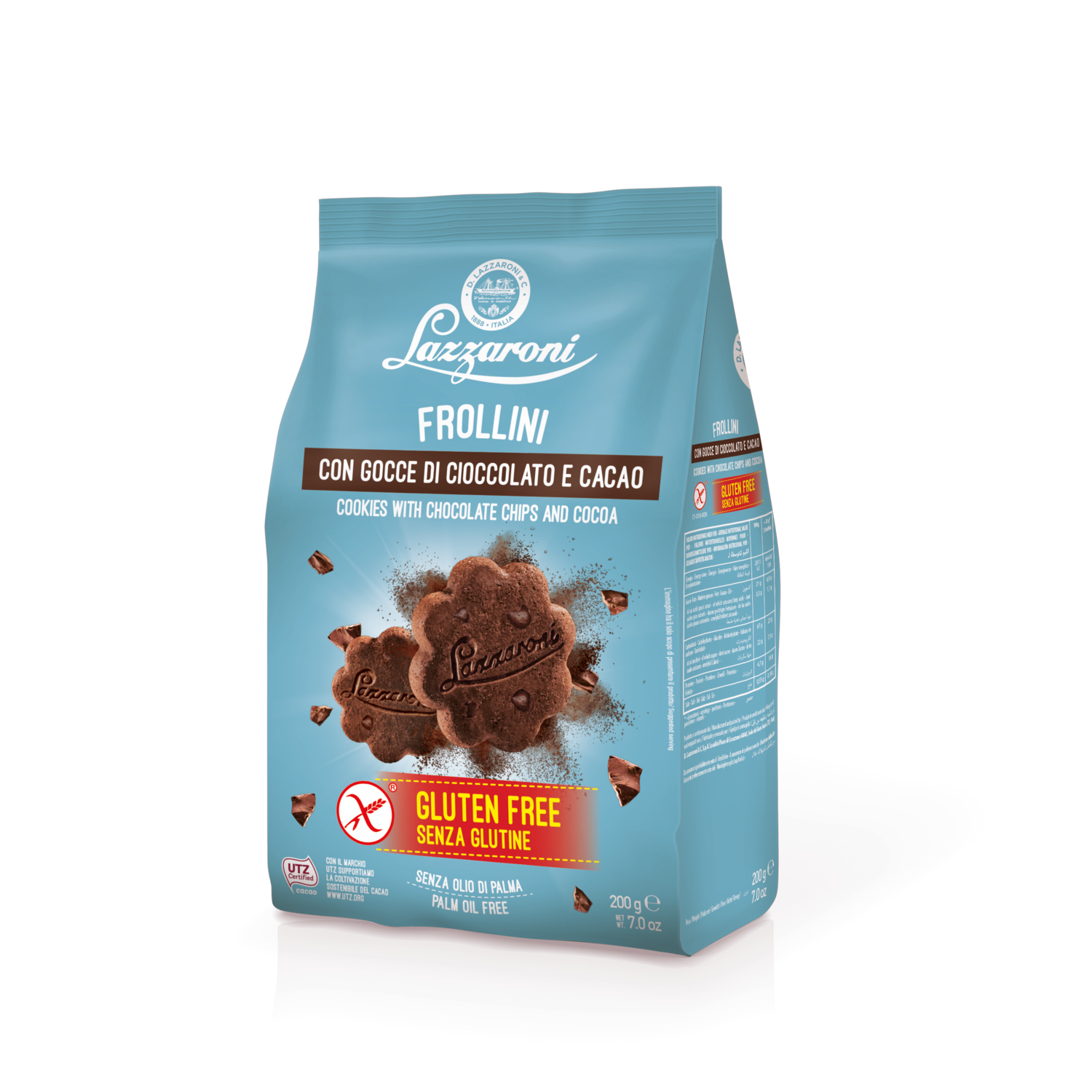 Lazzaroni Frollini al cacao e gocce di cioccolato