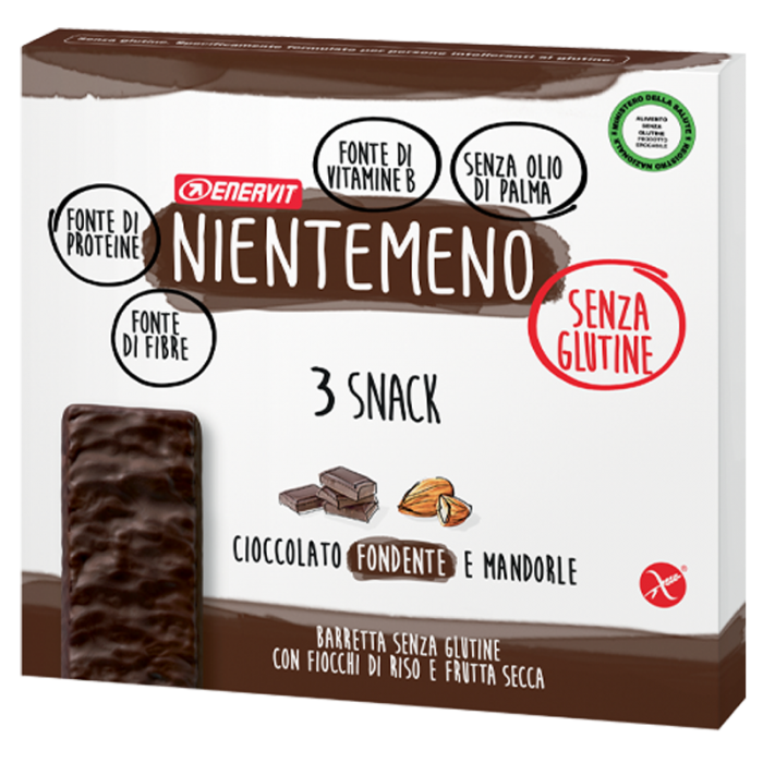 Enervit Nientemeno Barretta Cioccolato Fondente e Mandorle