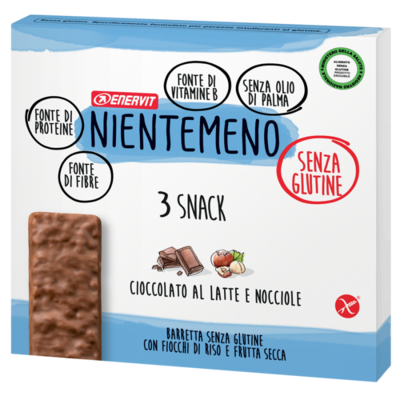 Enervit Nientemeno Barretta Cioccolato al Latte e Nocciole