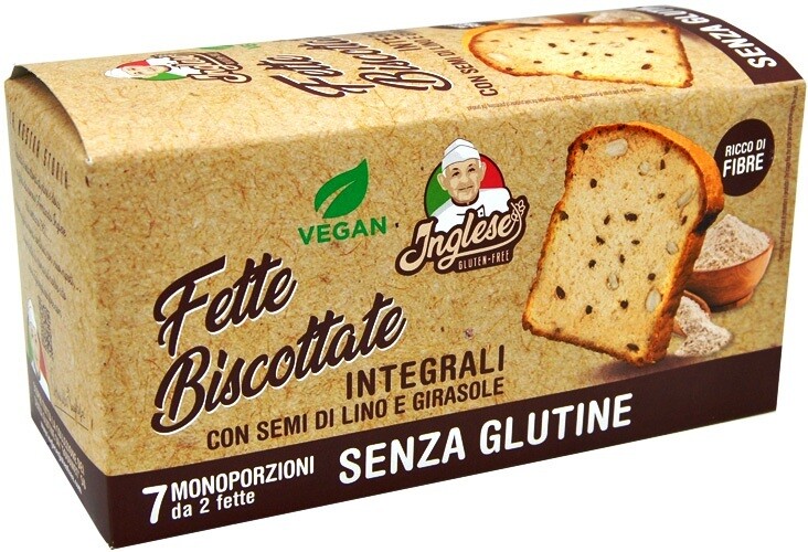 Inglese Fette Biscottate Integrali con Semi