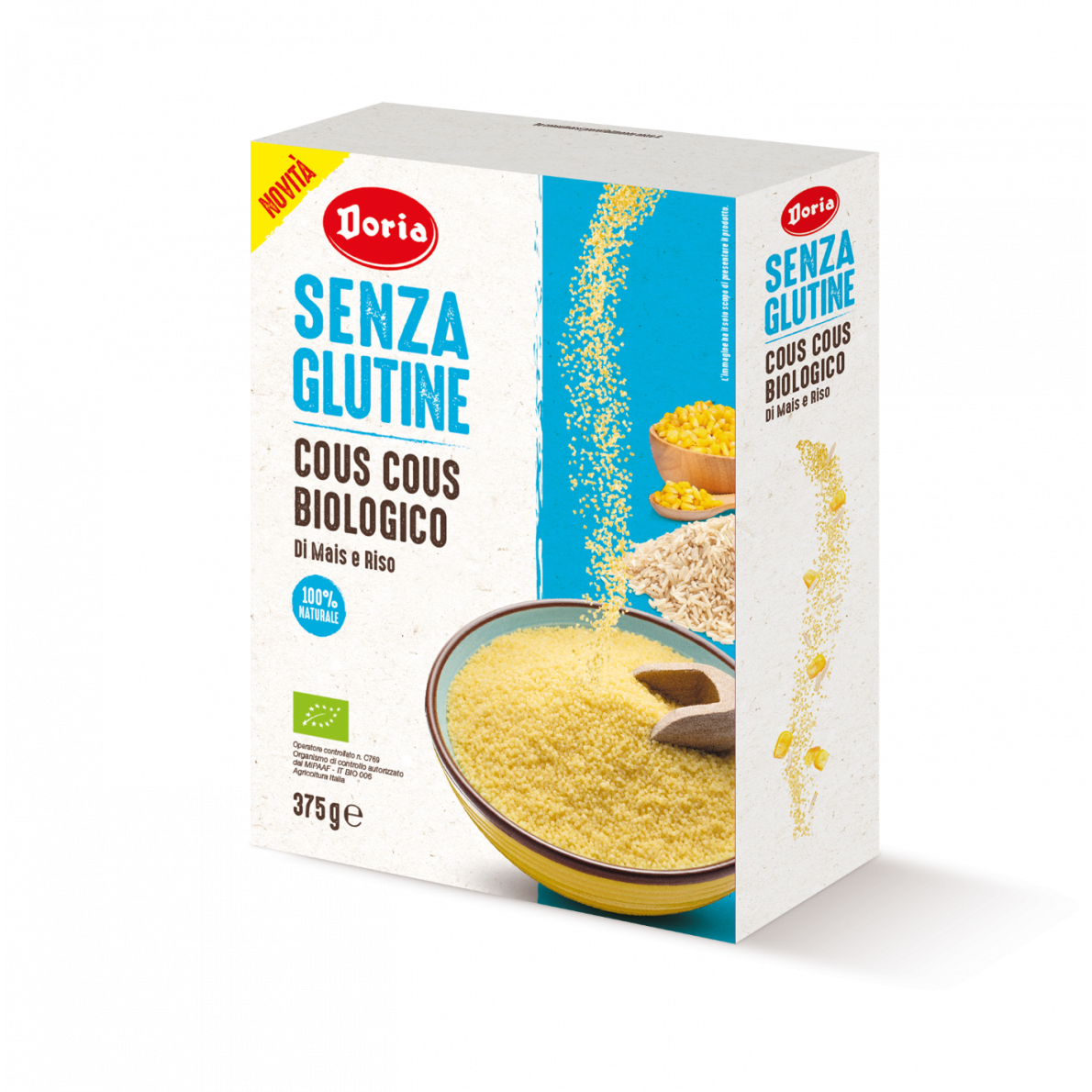 Doria Cous Cous mais e riso biologico