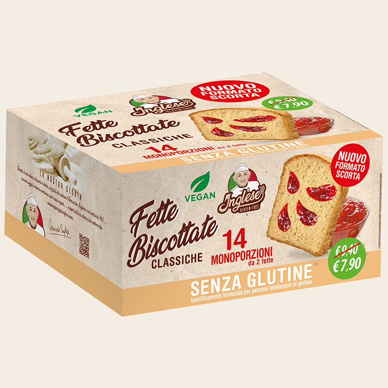 Inglese Fette Biscottate Classiche Formato Scorta