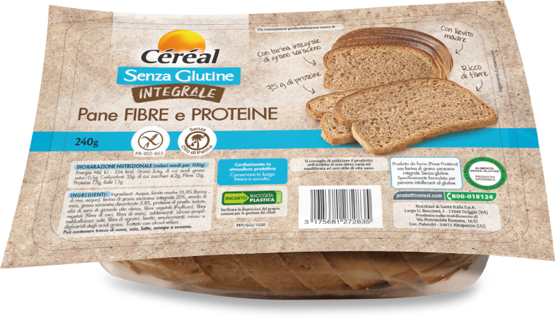 Céréal Pane Integrale Fibre e Proteine