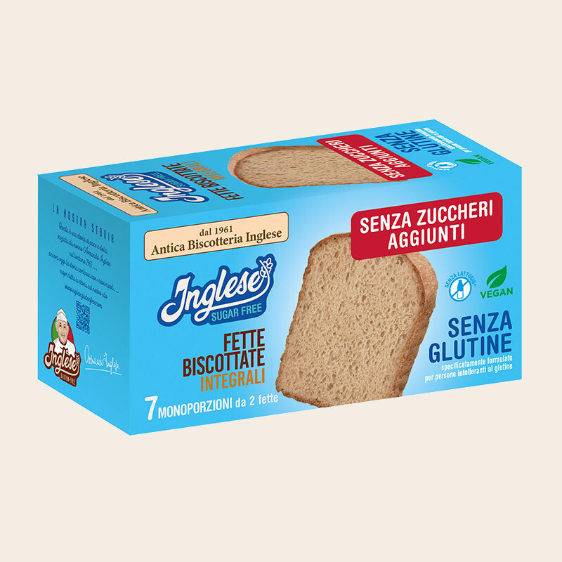 Inglese Fette Biscottate Integrali Senza zuccheri aggiunti