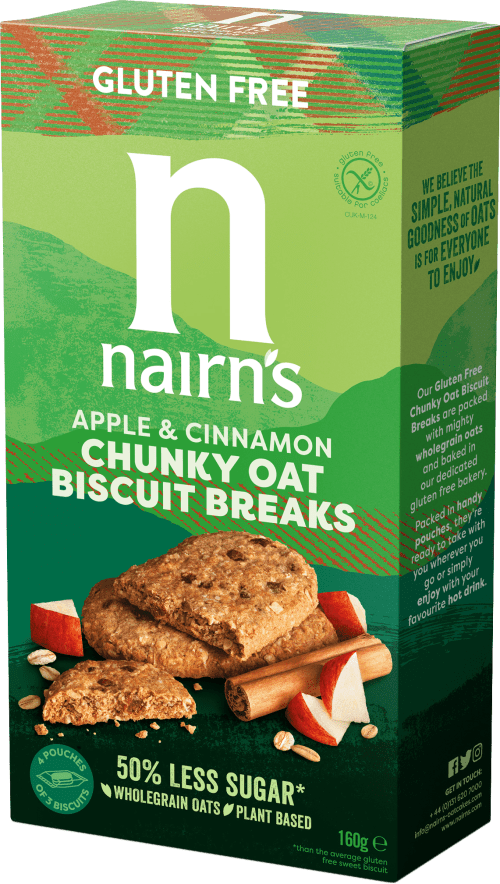 Nairn&#39;s Biscotti Avena Mela e Cannella