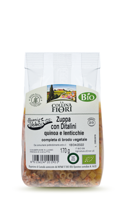 Cerreto Zuppa con Ditalini Quinoa e Lenticchie