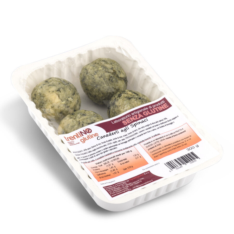 Trentinoglutine Canederli agli Spinaci