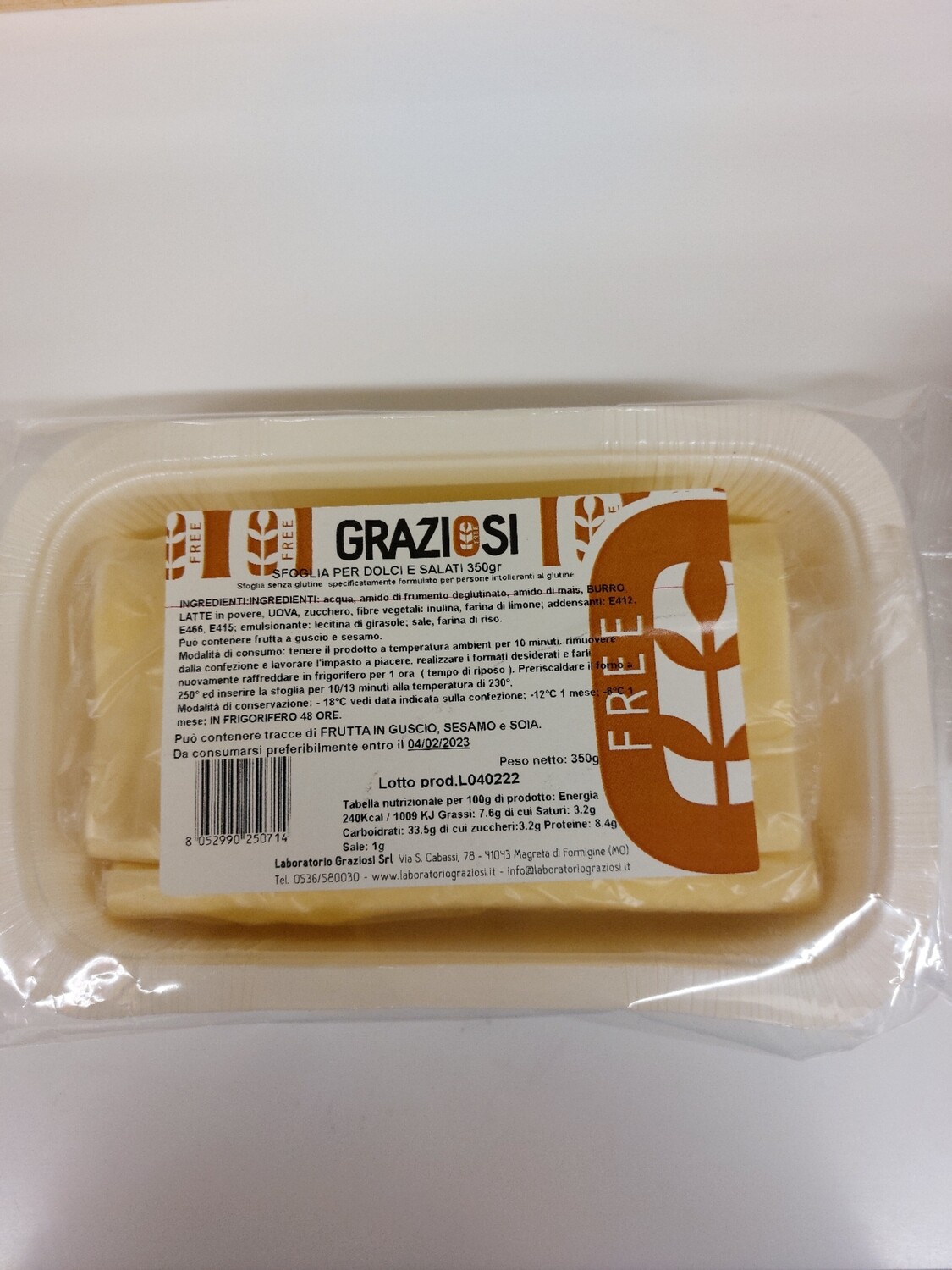 Laboratorio Graziosi Sfoglia per dolci e salati