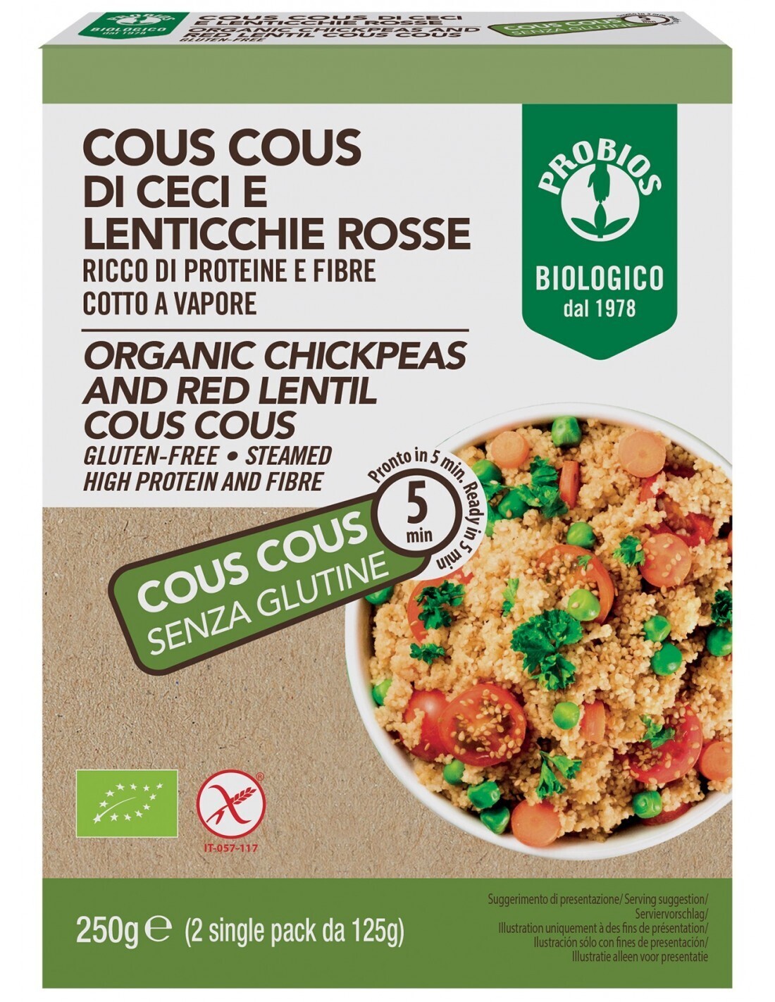 Probios Cous Cous di Ceci e Lenticchie
