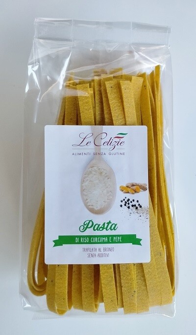 Le Celizie Pappardelle di Riso, Curcuma e Pepe Bio