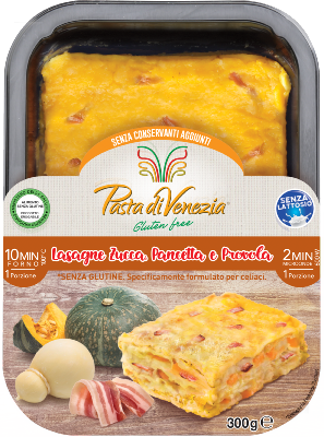 Pasta di Venezia Lasagne alla Zucca, Pancetta e Provola