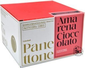 Pasticceria Cuneo Panettone farine integrali e amarene e cioccolato Senza lattosio