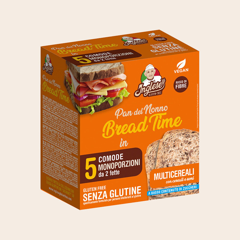 Inglese Pan del Nonno multicereali con cereali e semi monoporzioni