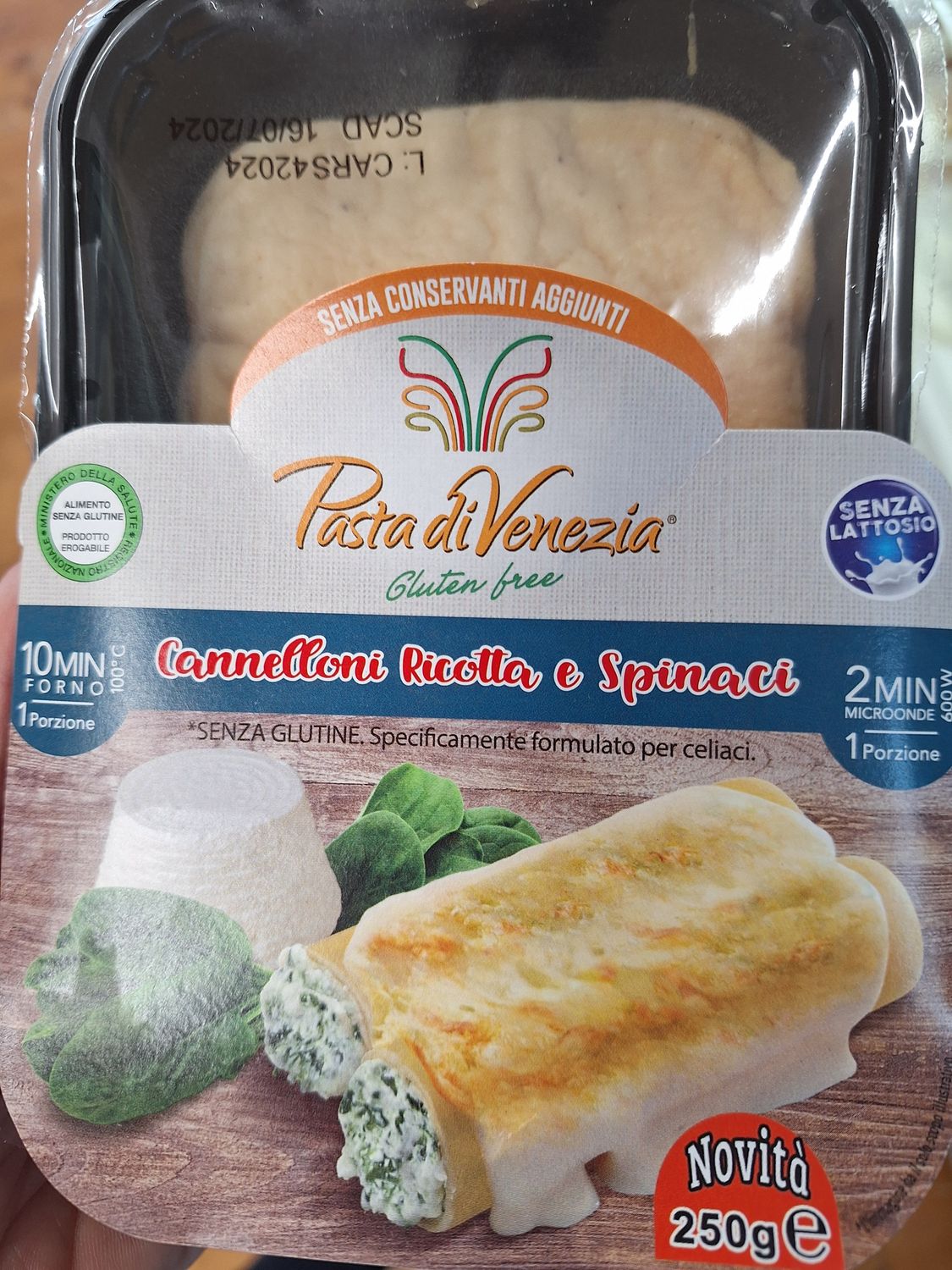 Pasta di Venezia Cannelloni Ricotta e Spinaci