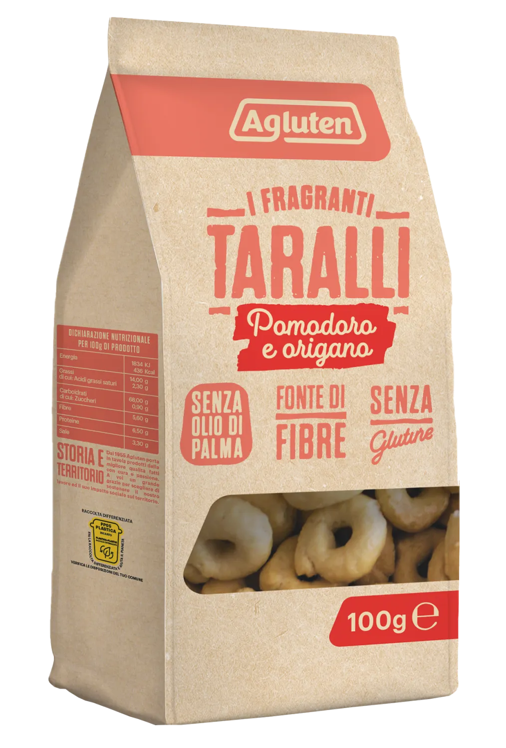 Agluten Taralli Pomodori e origano