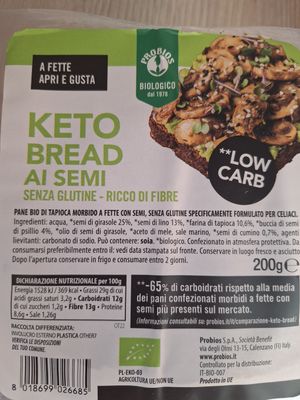 Probios Keto Bread semi