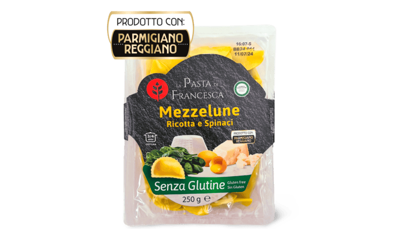 La Pasta di Francesca Mezzelune Ricotta e Spinaci