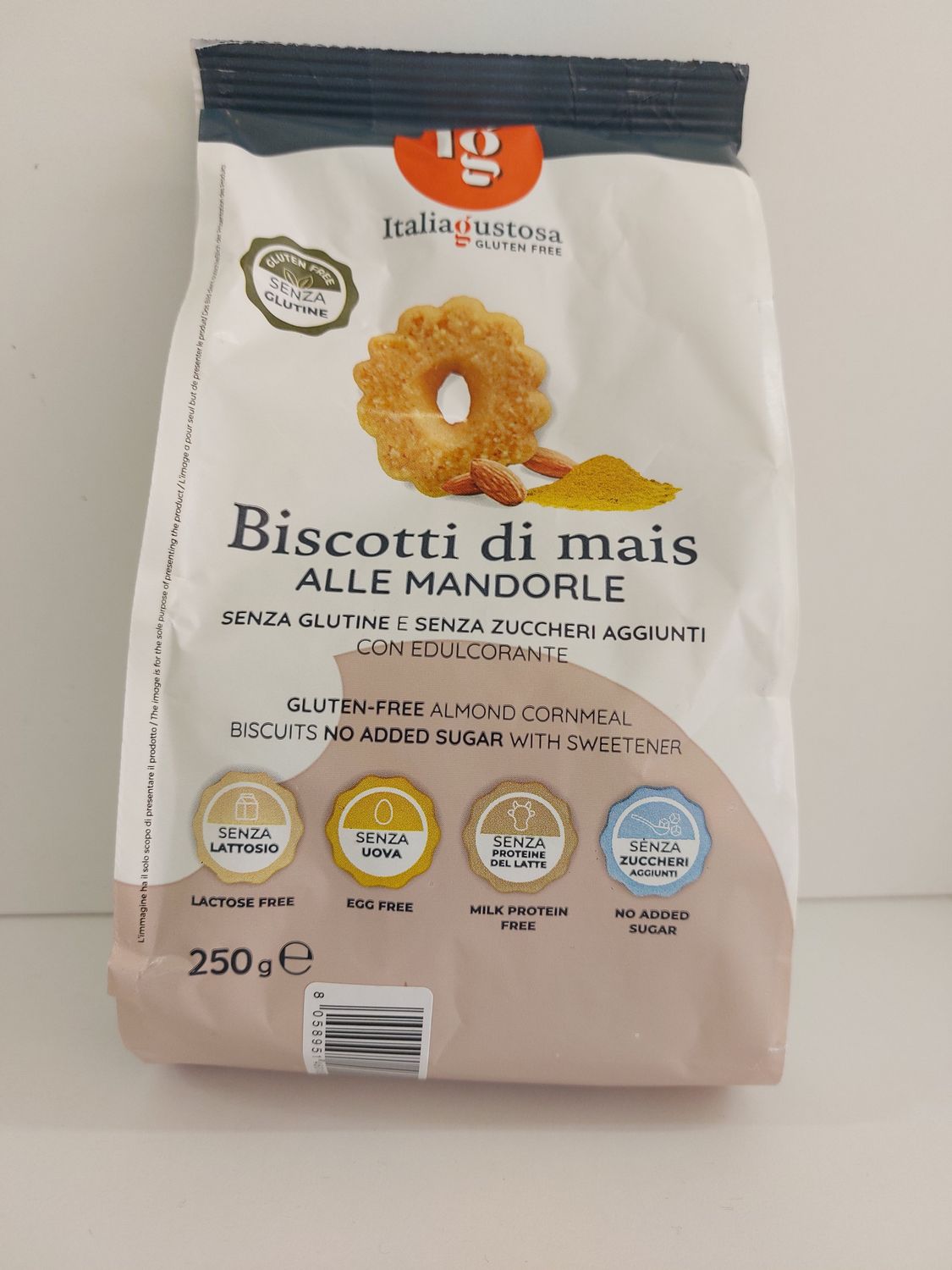 Italia Gustosa Biscotti di Mais alla Mandorla
