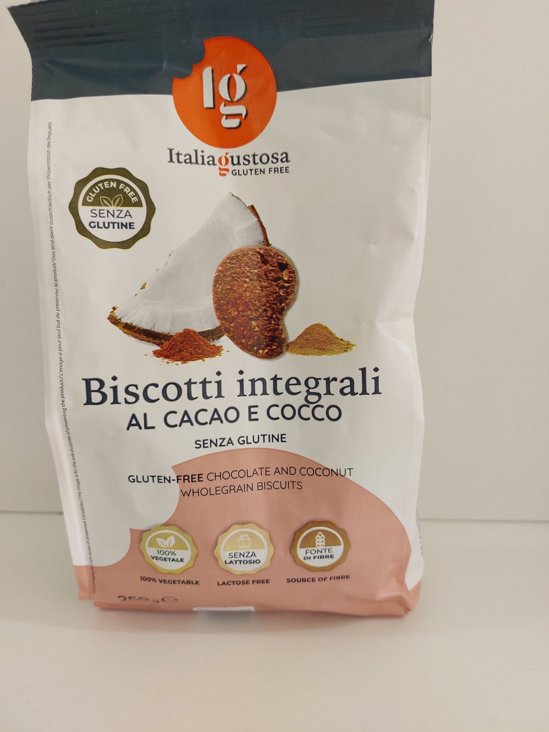 Italia Gustosa Biscotti Integrali con cacao e Cocco