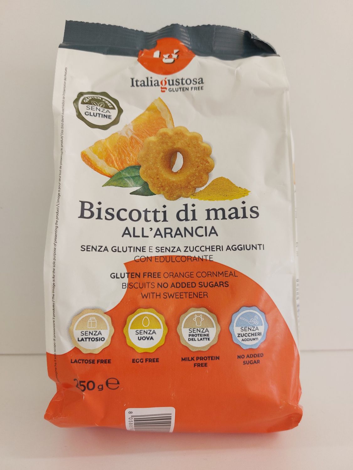 Italia Gustosa Biscotti di Mais all&#39;arancia