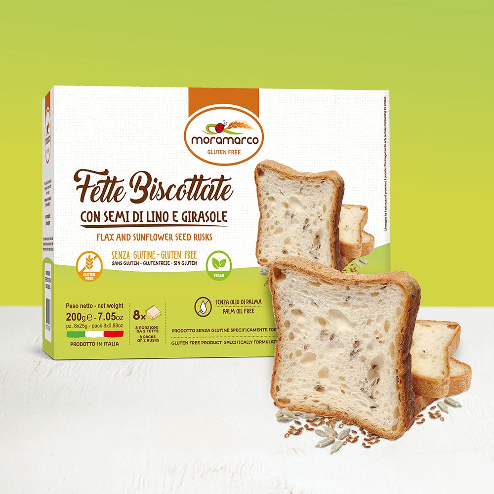 Moramarco Fette biscottate Semi lino e girasole