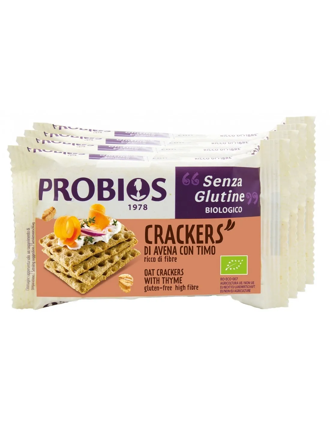 Probios Fit&amp;Go Cracker di Avena con Timo