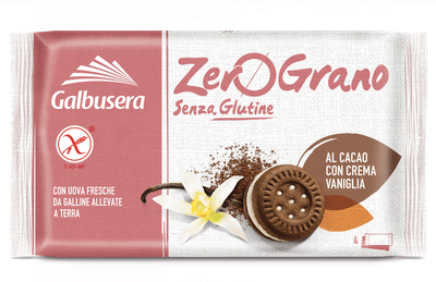Galbusera Frollini al Cacao ripieni di crema Vaniglia