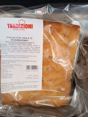 Tradizioni di Famiglia -Focaccia sale e rosmarino 150 g Tradizioni di Famiglia -Focaccia sale e rosmarino 150 g