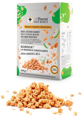 Il Buon Gourmet  Granola di avena, mandorle e mela