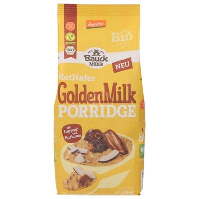 Bauck Mühle ,Golden Milk Porridge demeter senza glutine -