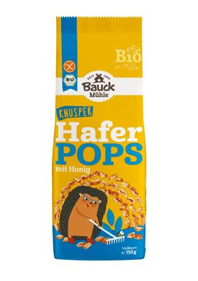 Bauck Mühle, Popcorn d'avena al miele, senza glutine, biologici,