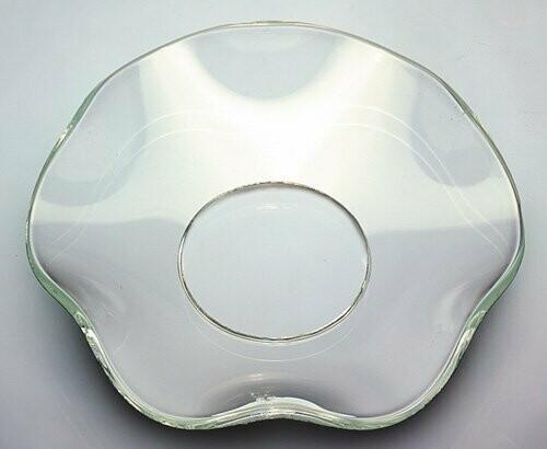 LM01002 52/15 gewellt, glatt, Kerzenmanschetten, Kerzenring, Bobèche, Tropfenfänger mit Welle LM01002 52/15 gewellt, glatt, Kerzenmanschetten, Kerzenring, Bobèche, Tropfenfänger mit Welle