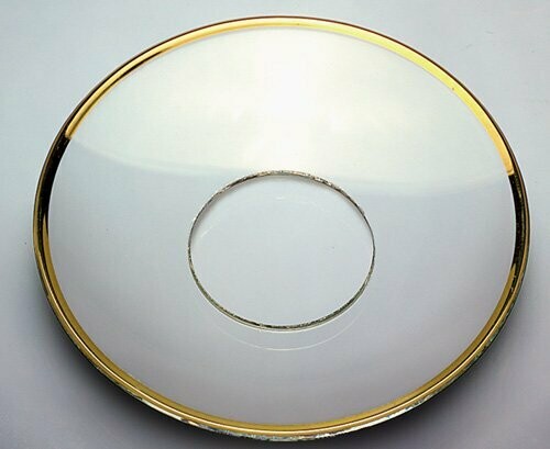 LM01101 70/25 glatt mit Goldrand, Kerzenmanschetten, Kerzenring, Bobèche, Tropfenfänger LM01101 70/25 glatt mit Goldrand, Kerzenmanschetten, Kerzenring, Bobèche, Tropfenfänger